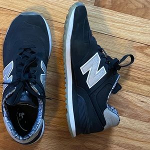 Suede New Balance Snake Skin Sneakers